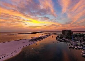 Enjoy breathtaking sunsets on the beach, where the sky meets the ocean in a stunning display of colors.
