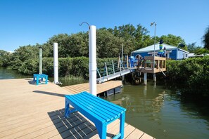 Launch your kayaks from the floating dock! Or fish right off of the dock!