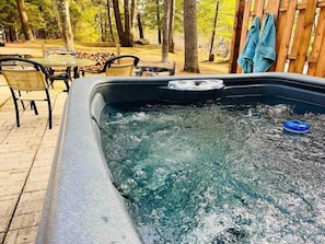 Vue du spa disponible à l'année