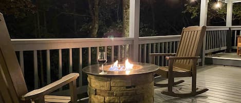 Kick back and relax on the wrap around, two-story porch. A gas fireplace awaits!