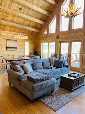 Comfortable couch in the living room