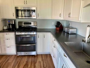 Large kitchen, with two full refrigerators