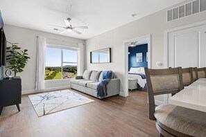 Living Room w/ Hills View
