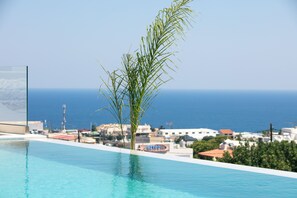 Breath-taking sea views from the decking at Villa Sorin. 