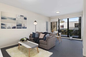 A roomy living & dining area.