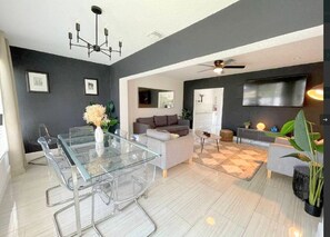 Dining Room and Living Room - Luxurious Dining Room and Living Room