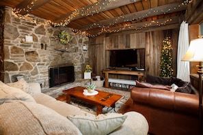  Warmth and Ambiance: Cozying Up by the Fireplace in Our Living Room