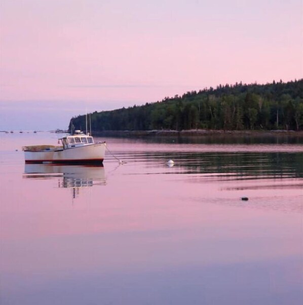 One of the lobsterboats out front