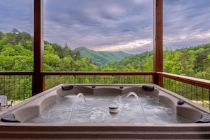 Take in views from our hot tub 