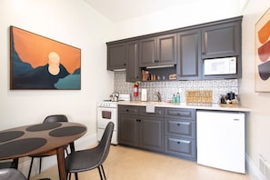 Kitchenette with all the items needed to be comfortable during your stay!