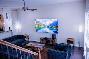 Living room on the second floor (viewed from the steps to the third floor)