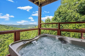 Soak and relax while enjoying the view!