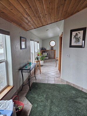 From living room to Office & Front Entryway