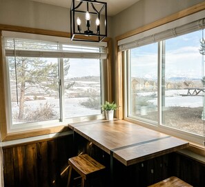 Breakfast nook with gorgeous views