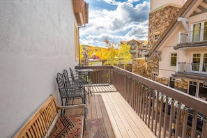 Multiple balconies provide ample outdoor space