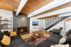Living Room with gas fireplace