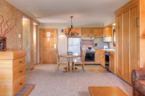 Kitchen and dining area