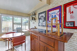 Bar area in the game room