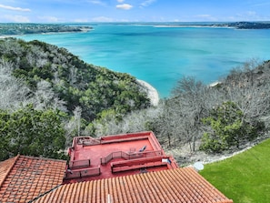 Bird's eye view of the deck