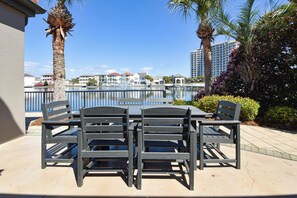Sun N' Sea Sanctuary - Patio Dining Table Next to Grill