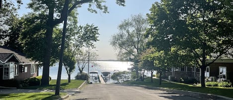 Public dock across the street