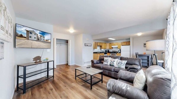 Spacious living room perfect for entertaining and relaxation.

