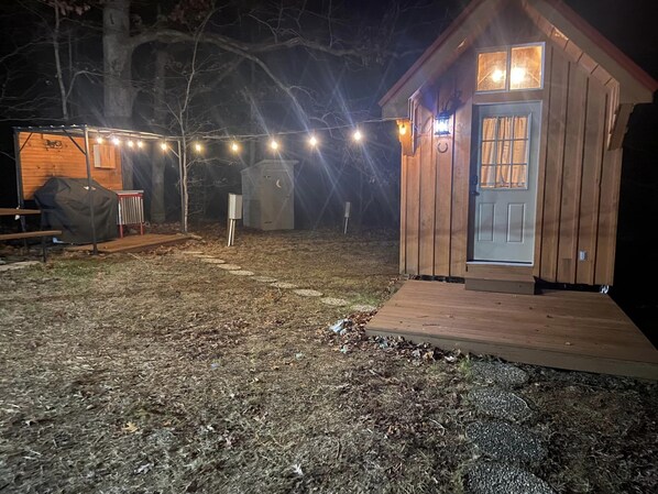 Enjoy the outdoor space in the evening too!