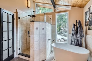 Master Bathroom Shower and Tub (1)