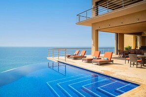 Lounging by the pool