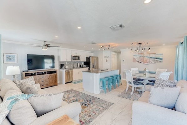 living room of first condo (ground floor)