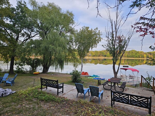 Lake view from yard
