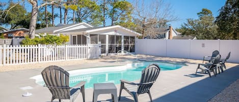 Exterior - Back / Fenced Pool Area