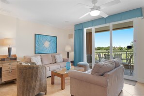 Charming Living Area of the condo in Noord Aruba