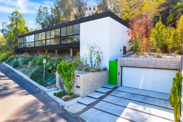 Front with two car garage view