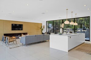 Living room area great for family gatherings.