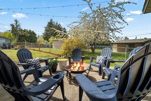 Sunny South Facing Patio with plenty of seating
