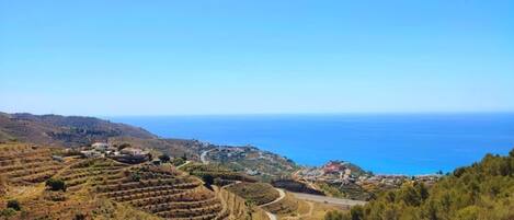 Seaview from the front of the villa