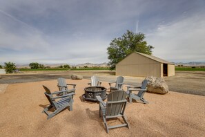 Exterior | Wood-Burning Fire Pit | Mountain Views