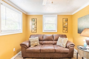 Living room with sofa bed 