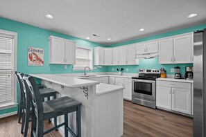 Kitchen with Bar Height Stools