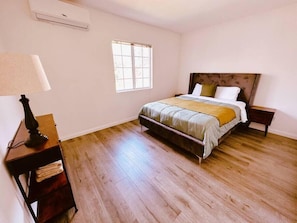 Queen sized bed