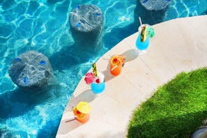The backyard is so luxurious and fun guests often skip the beach.