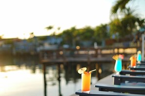 Maybe you prefer cocktails overlooking the cove at sunset?