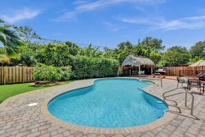 Fully fenced, completely private backyard oasis for you to enjoy