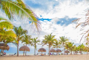 Beachside cabanas