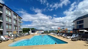 Large outdoor swimming pool.