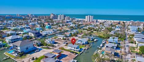 Welcome to paradise!  Our vacation rental home is located on a Gulf access canal in Fort Myers Beach