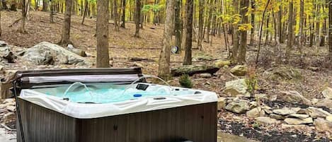 Newly added hot tub!