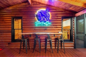 Because every cabin needs a name and a logo...Blue Fox Den
