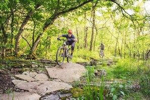 Located within minutes of Arkansas' premiere mountain biking trails, our home is ideal for anyone looking for a little adventure.